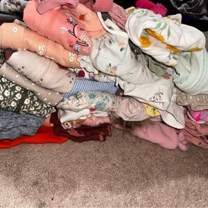 Mixed Baby Girl Clothing Lot - Floral & Pastel Prints